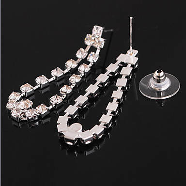 Свадьба Элегантный Rhinestone Crystal серьги и ожерелье комплект ювелирных изделий