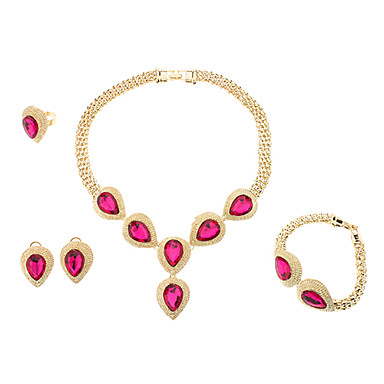 Срывать-форменные Gemstone ожерелья, браслеты, кольца, серьги