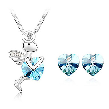 Дамы Heart Shape Наборы Crystal Jewelry В Щепка сплава в том числе ожерелье серьги другие цвета