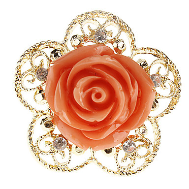 Высококачественный металл Rose Pattern циркуляр позолоченные серьги ожерелье браслет Кольца