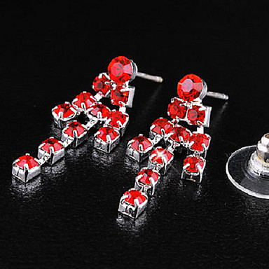 Свадьба Элегантный Rhinestone Crystal серьги и ожерелье комплект ювелирных изделий