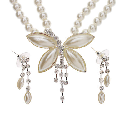 Бабочка Серьги + Комплект ювелирных изделий ожерелья