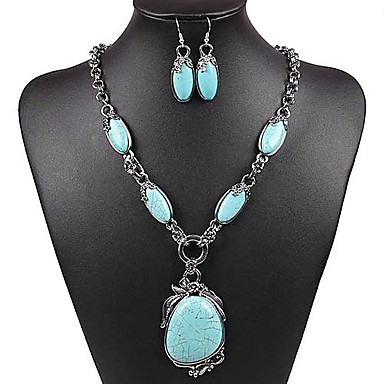 Сладкий Сплав серебра (ожерелье и серьги) Набор ювелирных изделий ()