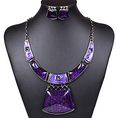 сплав новых изящные женские (ожерелья и серьги) драгоценный камень комплект ювелирных изделий (больше цвета)