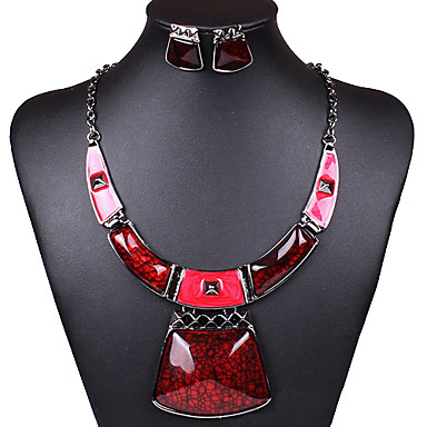 сплав новых изящные женские (ожерелья и серьги) драгоценный камень комплект ювелирных изделий (больше цвета)