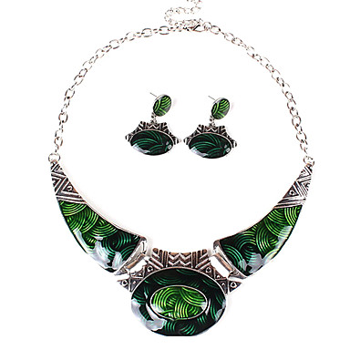 горячей продажи сплава шикарных женщин (ожерелья и серьги) комплект ювелирных изделий (больше цвета)