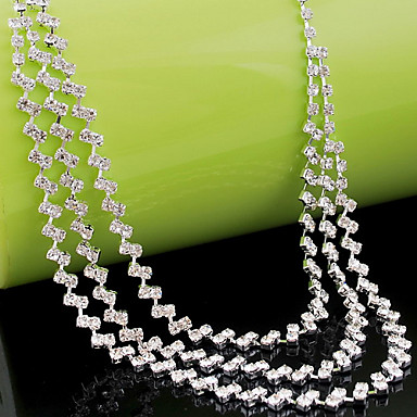 Свадьба Элегантный Rhinestone Crystal серьги и ожерелье комплект ювелирных изделий