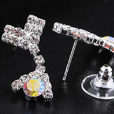 Свадьба Элегантный Rhinestone Crystal серьги и ожерелье комплект ювелирных изделий