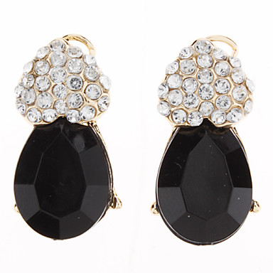 Любящее сердце Black Onyx Полностью Ювелирные серьги и кулон ювелирные изделия Set