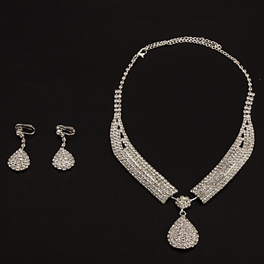Мода Rhinestone Ювелирные наборы (ожерелье и серьги)