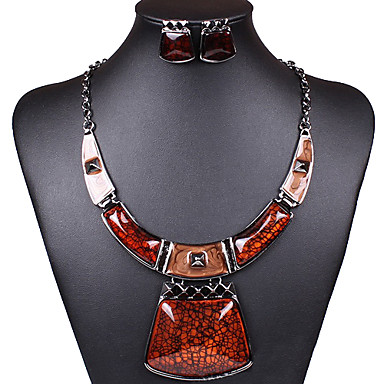 сплав новых изящные женские (ожерелья и серьги) драгоценный камень комплект ювелирных изделий (больше цвета)