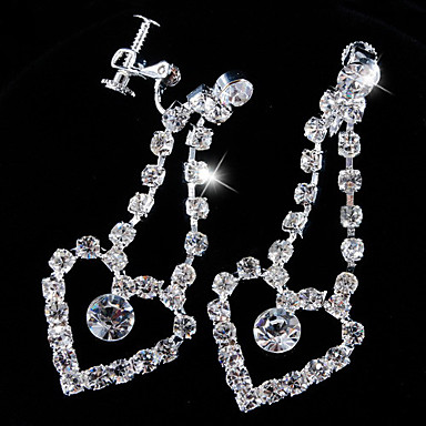 Свадьба Элегантный Rhinestone Crystal серьги и ожерелье комплект ювелирных изделий