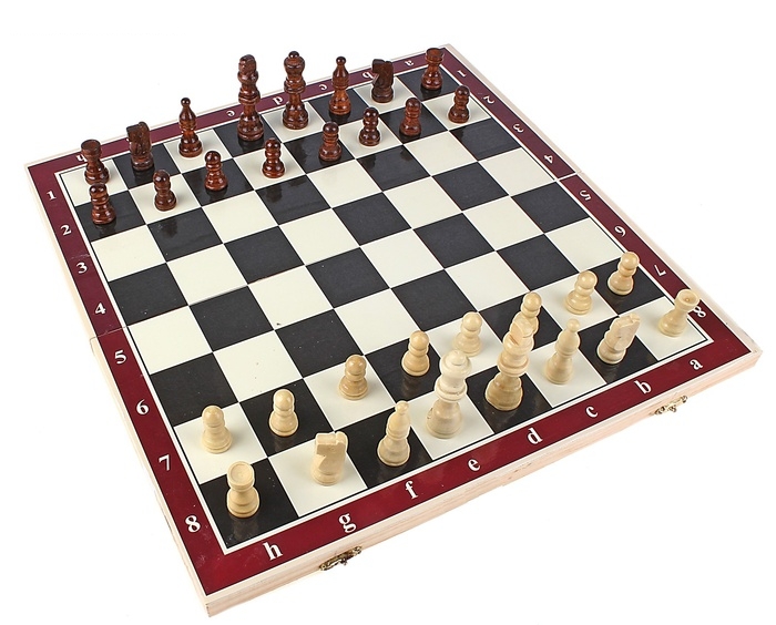 Игра настольная 3 в 1: нарды, шахматы, шашки, в пленке