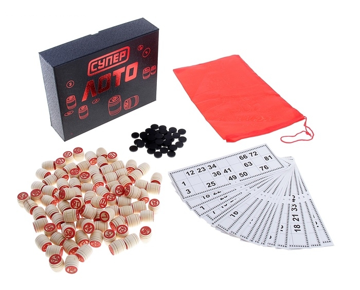 Игра лото в карт. коробке Супер лото 19*24см