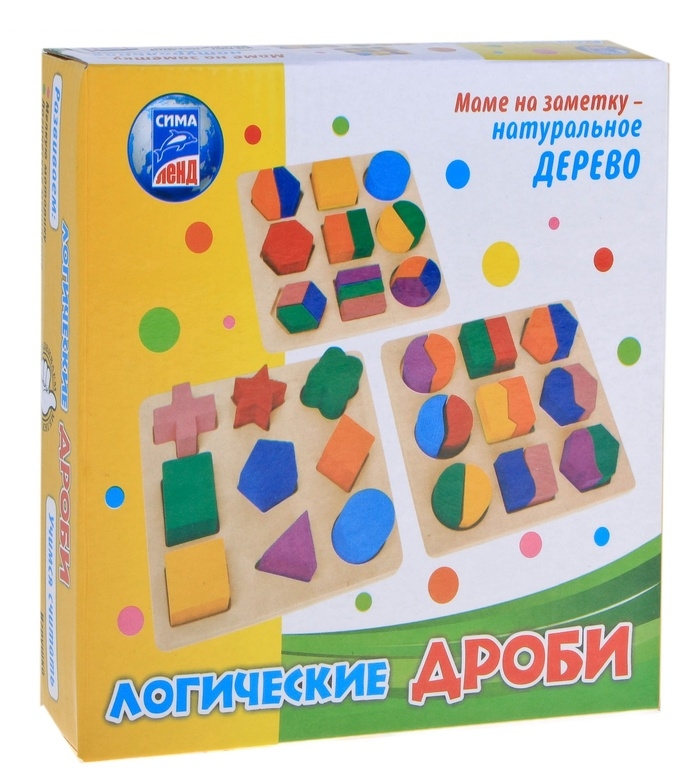 Головоломка Логические фигуры, набор 3 штуки