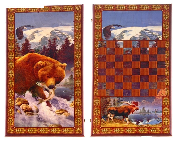 Нарды большие Медведь 60*30