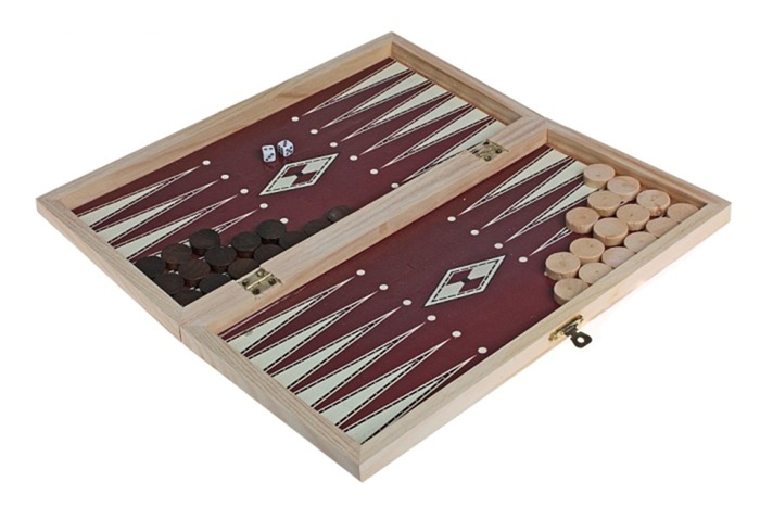 Игра настольная 3 в 1: нарды, шахматы, шашки, в пленке