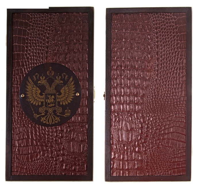 Нарды дорожные Орел двуглавый 29,0х15,0см Ясень