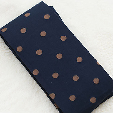 Повседневная Черный и темно-коричневый Полька Velvet Dots Сладкая Лолита Чулки