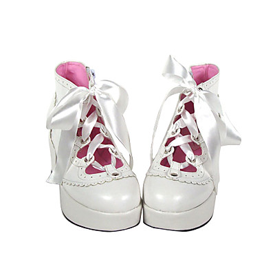 3 "конус пятки пу Лолита туфли с лентой