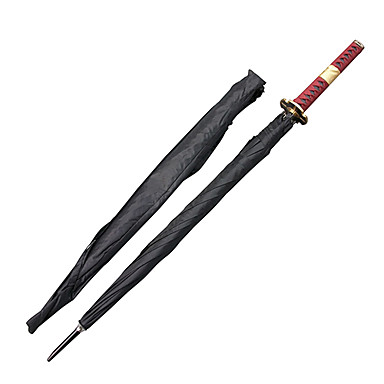 Roronoa Зоро Три Меч Стиль Sandai Kitetsu Samurai Sword Umbrella (черный)