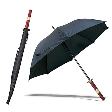 Roronoa Зоро Три Меч Стиль Sandai Kitetsu Samurai Sword Umbrella (черный)