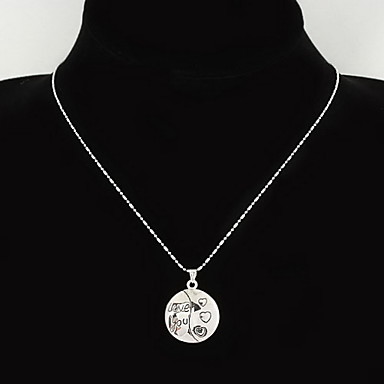 Корейской моды люблю тебя Круглый ожерелье (случайный цвет)