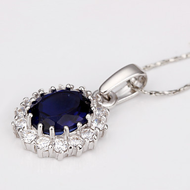 Цирконий-Циркон, Чешская Бурение, стразами Кристалл Rhinestone Белое золото Колье Lkn18Krgpn160 Зеленый Медь 18KRGP