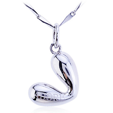 Lureme стерлингового серебра 925 Adore Сердце ожерелье