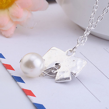 Щепка Установлено Pearl Bowknot ожерелье