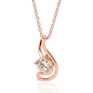 Чешская Diand, стразами Кристалл Rhinestone Белое золото Колье Lkn18Krgpn395 оловянного сплава 18KRGP