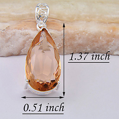 (1 шт) Мода Золотой кулон Gem