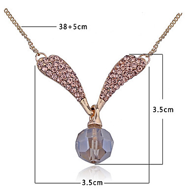 Golden Plated бисер сплав Украшения Ожерелье