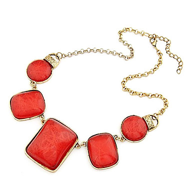Нерегулярные формы лопасти бриллиантами Колье (Assorted Color)