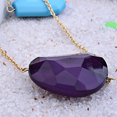 Lureme Двухместный Rhinestone Слои Подвеска длинное ожерелье
