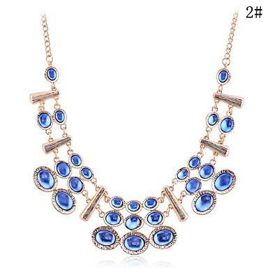 Lureme Vintage нескольких слоев Rhinestone ожерелье (разных цветов)