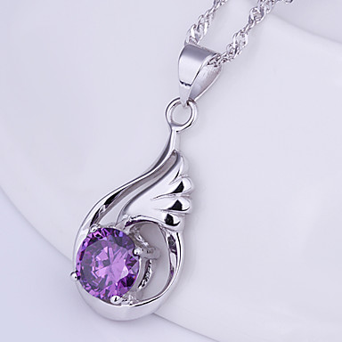 18K necklace. ювелирные изделия пера Подвеска Серебряная цепочка