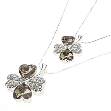 Двухместный Clover алмазного ожерелья инкрустированные