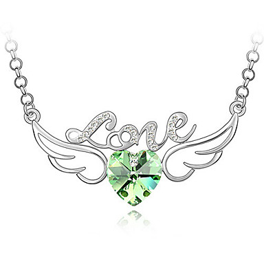 Love Angel Wings высококачественных кристалл кулон ожерелье
