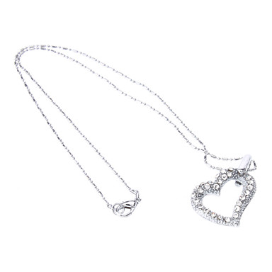 Heart Shaped Полный Rhinestone шипованных ожерелье