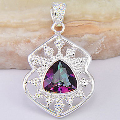 (1 шт) Мода многоцветный Gem подвеска