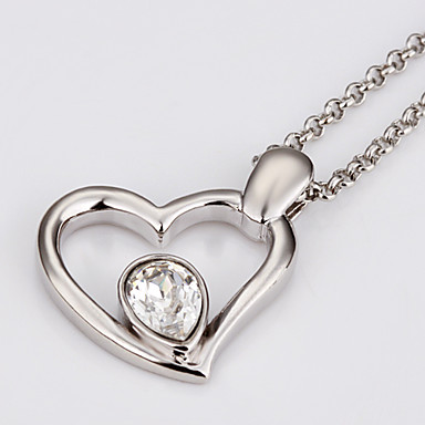 Swarovski Crystal-Swarovski Elements Белое золото Колье Lkn18Krgpn070 оловянного сплава 18KRGP