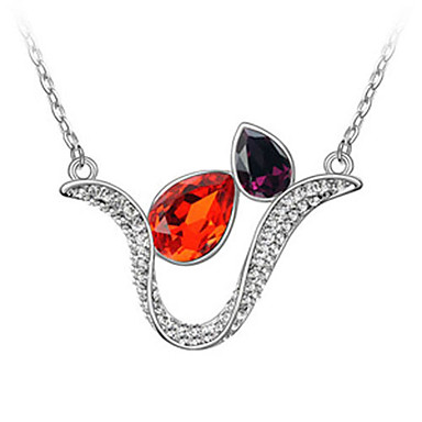 Мода высококачественного сплава и кристаллов с платиновым покрытием ожерелье ювелирных изделий