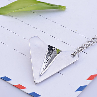 Серебряный позолоченный сплав Paper Plane ожерелье