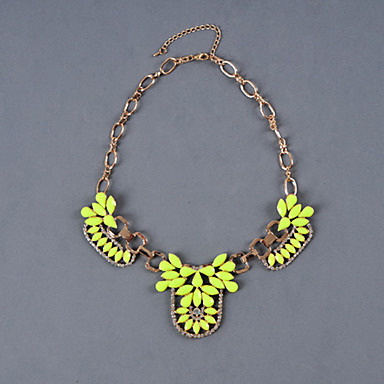 Южная Корея издание поднять цвета флуоресцентных бриллиантовое ожерелье цвета