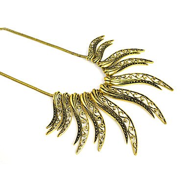 Листьев сплава Vintage Design Necklace.Nl-1801A.B