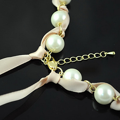 Ribbon жемчужина Колье цепи, NL-1336