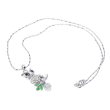 Rhinestone Little Owl форме ожерелья