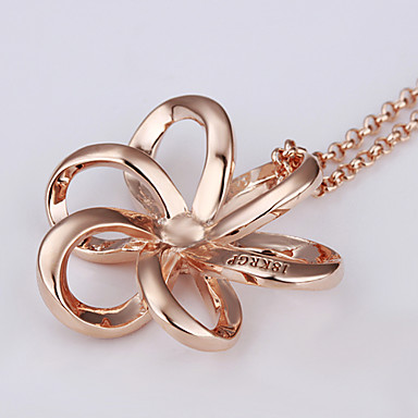 Swarovski Crystal-Swarovski Elements 18KRGP розовое золото-оловянного сплава ожерелье Lkn18Krgpn090