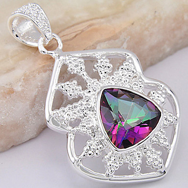 (1 шт) Мода многоцветный Gem подвеска